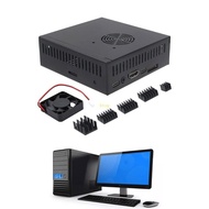 BT N506 Metal Enclosure Box with Cooling Fan and Heatsinks for Orange Pi 5 5B - Supports M2 NVMe SSD