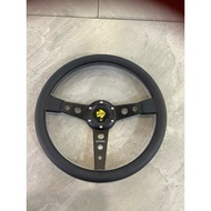 14-Inch Car Steering Wheel 1-Inch Lift Genuine Leather Can Be Used With All Models.