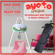 AYOTO Unique Rechargeble Motor Cradle & Travel Baby Spring Cot (Buaian Bayi Mudah Alih | Ayoto | Bat