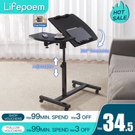 Side table Adjustable Height Living Room Sofa Side Table Moving Sofa Table Foldable Liftable Laptop 