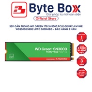 WD Green 1TB SN3000 PCle Gen4x 4 NVMe Internal SSD WDS500G5B0E upto 5000Mb/s -