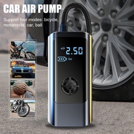 Portable Car Air Pump Car 12V Air Compressor 150PSI Electric Tyre Inflator Pump LED Lamp For Motorcycle Bicycle Tire Wireless Air Compressors  Inflato