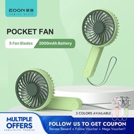 Edon Portable Handheld Fan 2000mAh, 3 Levels of Speed and 180° Foldable Mini Pocket Fan E806