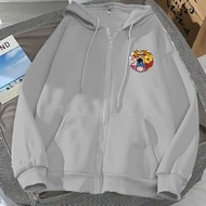 Zipper Hoodie wanita Winnie The Pooh L XL XXL 3XL 4XL Bigsize Jaket pria wanita dewasa kekinian resl