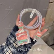 Patrick Star Charger Protector Case Set 18/20W Charger Case Cable Protector for iPhone 18/20W Charge