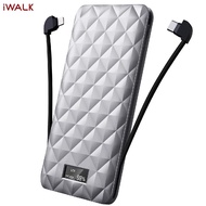 iWalk T10S - 10000mAh Powerbank - Built-in Cable Lightning and USB-C