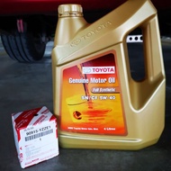 Toyota engine oil 5w40 + original oil filter