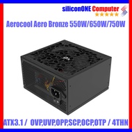 Aerocool Aero Bronze 550W 650W 750W 80+ Bronze ATX3.1