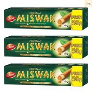 Dabur Original Miswak Herbal Toothpaste - Bundle of 3 (120g+50gx3)