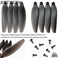KATAKAN Folding Propeller Blades, 58mm/66mm Plastic Remote Control Drone Parts, Universal Black Quad