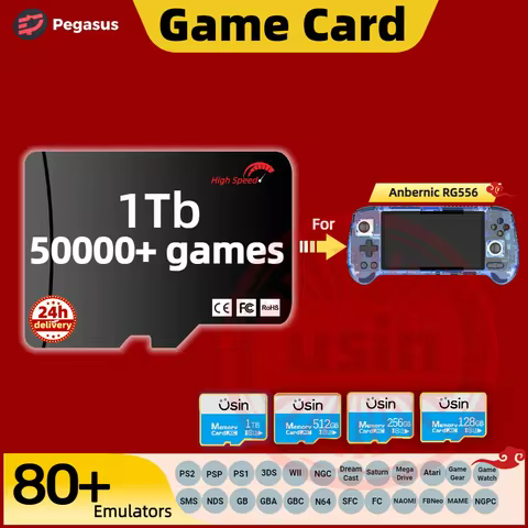 Game Card For Anbernic RG556 Memory TF Retro Games PS2 PSP PS1 3DS Android Handheld Gaming Console G
