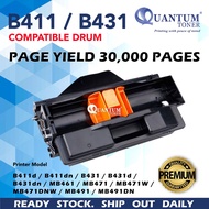 Compatible Drum Oki B411 B431 for OKIDATA B411d B411dn B431d MB461 B431dn MB471 MB471w MB471dnw MB49