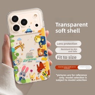 YOUSIDUN | Apple 17 Pro Max Phone Case Rabbit Fox Style Transparent