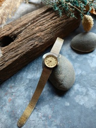 稀有Omega 10k包金古董錶 機械手上鍊錶