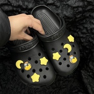 Y2k Girl Star Moon Wishing Bottle Yellow Hole Shoes Accessories Cute diy Shoes Flower Buckle Decorat