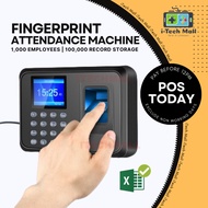 Biometric Fingerprint Attendance Thumbprint Machine Punch Card System Time Attendance Absence Recorder Worker 打卡机