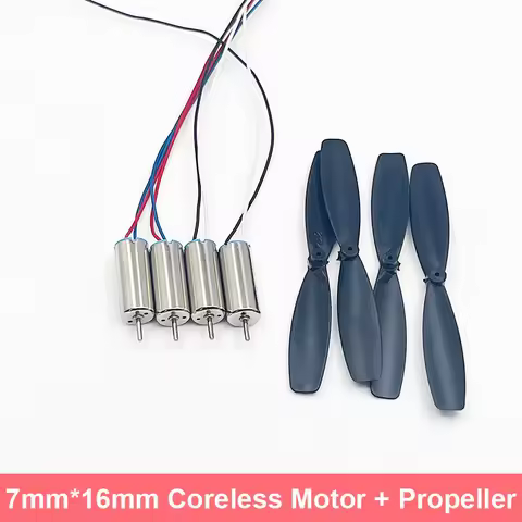 4pcs 716 7mm*16mm 2CW+2CCW Coreless Motor Propeller DC 3V 3.7V 55000RPM Utral-High Speed RC Drone Qu