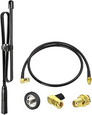 Bingfu Dual Band VHF UHF 136-520MHz 28.3 inch Foldable CS Tactical SMA Female Ham Radio Antenna with