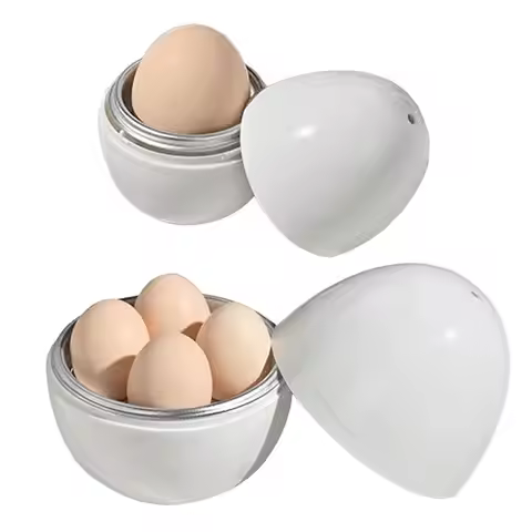 Egg Cooker for Microwave Microwave Egg Cooker Maker Rapid Egg Cooker for Hard Soft Boiled Egg Egg Bo