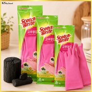 3M Rubber Gloves Korean Dishwashing Gloves Hand Protection S M L