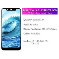 Original สำหรับ Nokia 5.1 Plus 5.1 Plus/ X5จอแสดงผล LCD หน้าจอสัมผัส TA-1120 TA-1105 TA-1102อะไหล่ทด