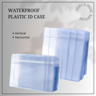 PP Supplies- Transparent Plastic ID Holder 10-50pcs With Zip Lock Vertical // Horizontal Case Protec