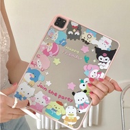 Sanrio Family Circle Acrylic Mirror iPad Case For iPad 10th generation 2022 10.9’‘ iPad9th 8th 7th g
