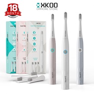 XKOO T10 Electric Toothbrush Rechargeable with Smart Timer 3 DuPont Heads 3 Cleaning Modes