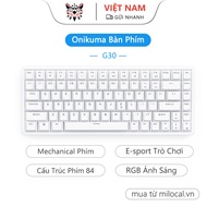 Onikuma Mechanical Keyboard G30, Compact 84 Button Layout, 18 Lighting Modes, For Windows XP/Vista/W