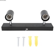 APPORTUNIAPY LED Track Light, Rotating Heads 110-220V Ceiling Track Light, Modern Black 2 Light E27 