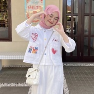 Daisy Shirt Blouse Kemeja Lucu Wanita Korean Shirt Kemeja