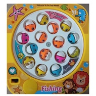 MAGNETIC Fishing Toy Musical Rotating Fishing Game Educational Toys Mainan Tangkat Ikan Catch Fish M