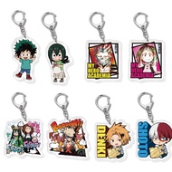 My Hero Academia Keychain Cartoon Characters Midoriya Izuku Bakugo Katsuki Todoroki Shoto Double Sid