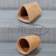 HONG UKIR 15CM RUMAH PLECO GOA IKAN SAPU-SAPU GUA BRUSHMOUTH ALGAETER AQUARIUM KOLAM HEWAN