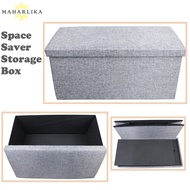 Maharlika PSSSB04 Ottoman Storage Minimalist Space Saver Rectangular Folding Sofa Storage Box Chair 76x38x38cm