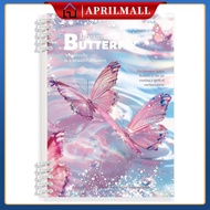 4PCS A5 Cute 60 Spiral Notebook Cartoon Insertion Coil Notebook School Office Supplies Stationery