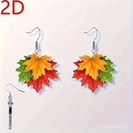 Ladies European American Holiday Pendant Fashion Leaf Earrings Classic Style Cross-Border Hot Sale V