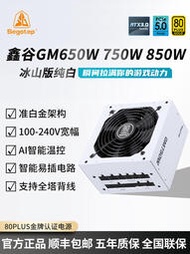 鑫谷GM650W/750W/850W冰山白色金牌全模atx3.0音式源