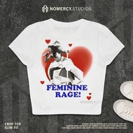 KATUN NORACY.STUDIOS - CROP TOP TAYLOR SWIFT FEMININE RAGE | ROCK MUSIC METAL BAND | GRUNGE CROPTOP 