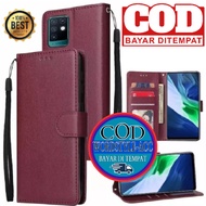 INFINIX NOTE 10 PRO FLIP LEATHER CASE PREMIUM-FLIP WALLET CASE KULIT UNTUK INFINIX NOTE 10 PRO - CASING DOMPET-FLIP COVER LEATHER-SARUNG BUKU HP