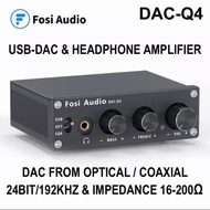 Quality1- Fosi Audio Q4 Usb-Dac & Headphone Amplifier Audio Converter 24B-192Khz