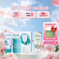 Combo BeUcup menstrual cup + 1 tube of BeUclay green tea clay mask to brighten skin and tighten pore
