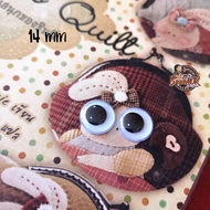 14mm 12 Pairs (24 Eyes) Round Rolling Eyes Doll 14 Mm 24