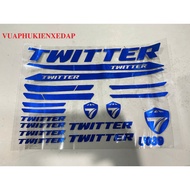 Giant, Trek, Twitter sports bike frame sticker