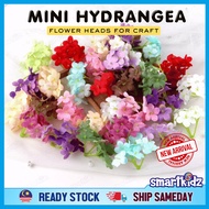 [1pcs] 5cm Mini Hydrangea Flower Head for Craft | Bunga Hydrangea Mini Kraftangan | Mini Size Craft 