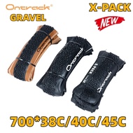 ONTRACK FOLDED TIRE GRAVEL 700X38C 700X40C 700X45C X-PACK  SKIN BROWN WALL BLACK