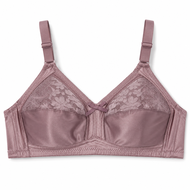bra & cotton B&C Non Padded Mama Bra Wireless Full Cup Soft Lace Everyday Bra 36-46 Cup B-D