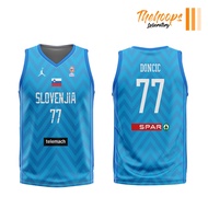 THL X EuroBasket Slovenija Fiba Basketball Full Sublimation Jersey Basketball - Doncic FREE CUSTOMIZ