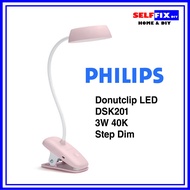 Philips Functional LED Table lamp 3W 40K USB Charging Step Dim - DSK201