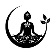 Buddha Chakra Peace Love Good Vibes Decals, Car Waterproof Removable Vinyl Sticker, Mandala Decal, L